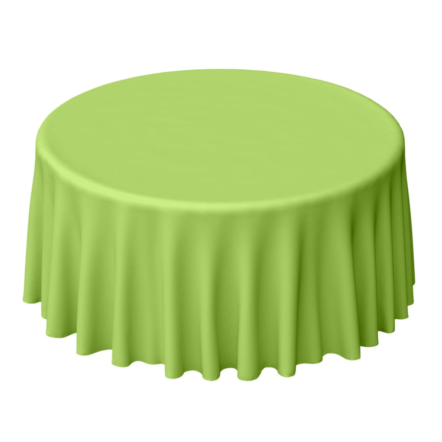 120 Inch | Apple Green Polyester Round Tablecloth