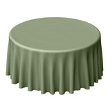 120inch Eucalyptus Sage Green Polyester Round Tablecloth