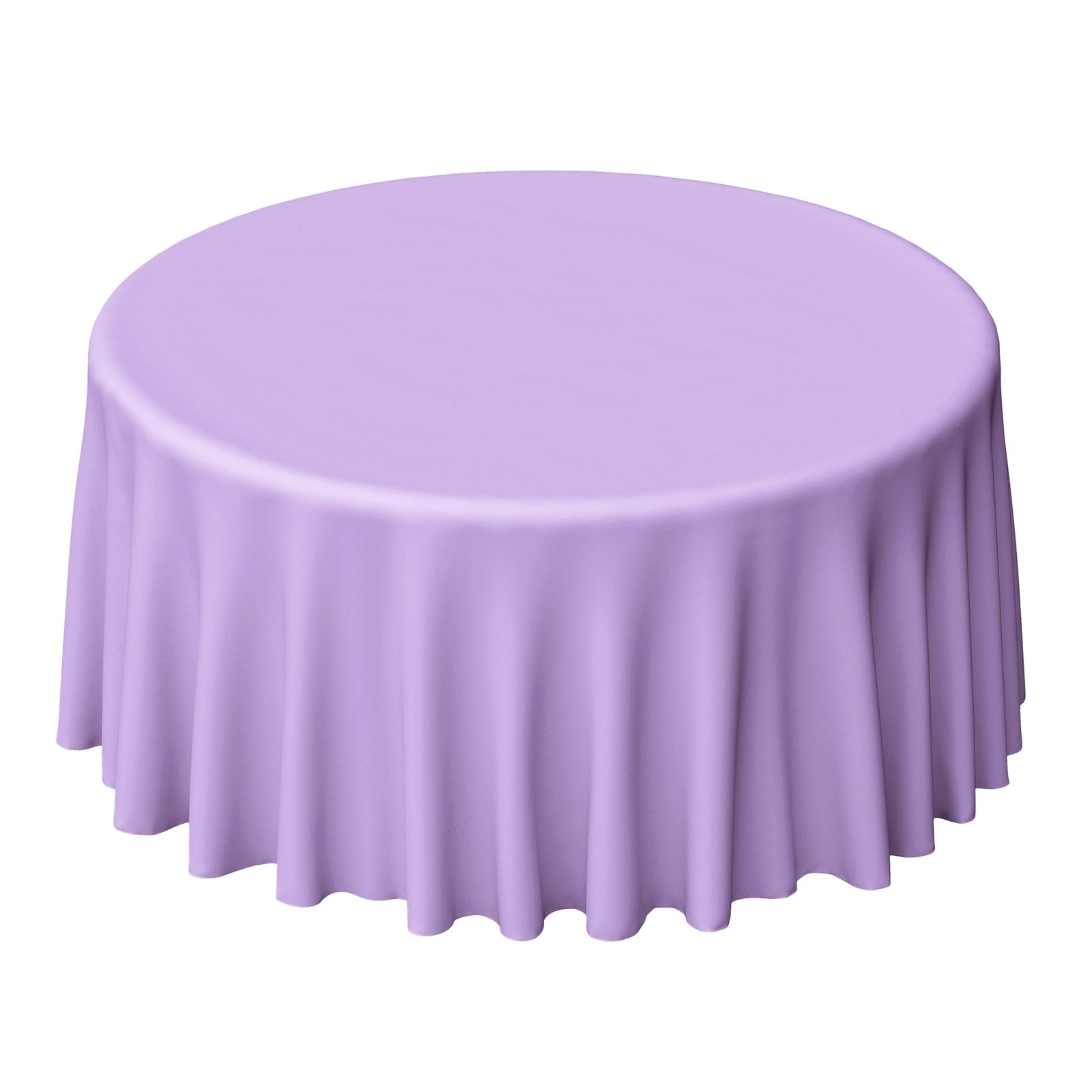 Lavender Round Polyester Tablecloth 120\, image size:1600x1600