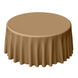 120inch Taupe Polyester Round Tablecloth