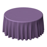 120 Violet Amethyst Polyester Round Tablecloth