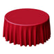 120inch Wine Seamless Polyester Round Tablecloth