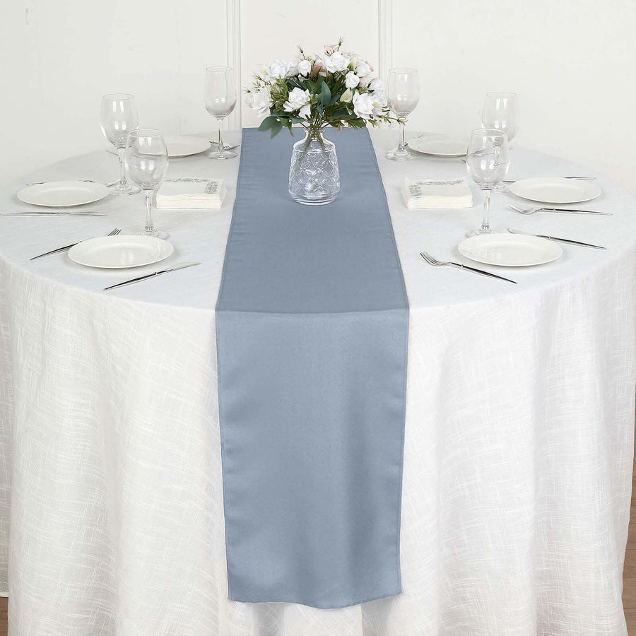 12"x108" Dusty Blue Polyester Table Runner