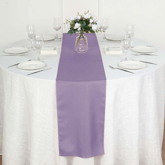 12"x108" Violet Amethyst Polyester Table Runner