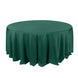 132Inch Hunter Emerald Green Seamless Polyester Round Tablecloth