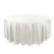 132Inch Ivory Seamless Polyester Round Tablecloth