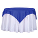 54"x54" Royal Blue Square Polyester Table Overlay