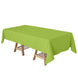 60"x102" Apple Green Polyester Rectangular Tablecloth