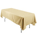 60"x126" Champagne Polyester Rectangular Tablecloth