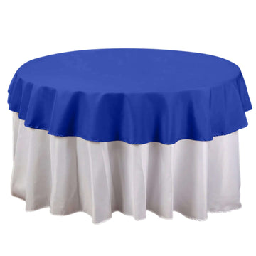 Polyester 70" Round Tablecloth Royal Blue - Durable & Wrinkle-Resistant Table Cover