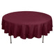 90" Burgundy Polyester Round Tablecloth