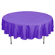 90" Purple Polyester Round Tablecloth