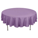 90" Violet Amethyst Polyester Round Tablecloth