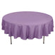 90" Violet Amethyst Polyester Round Tablecloth