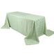 90Inchx132Inch Sage Green Rectangle Polyester Tablecloth With Gold Foil Geometric Pattern