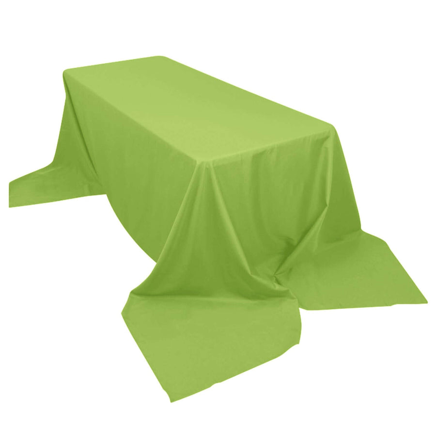 90x156 inches Apple Green Polyester Rectangular Tablecloth