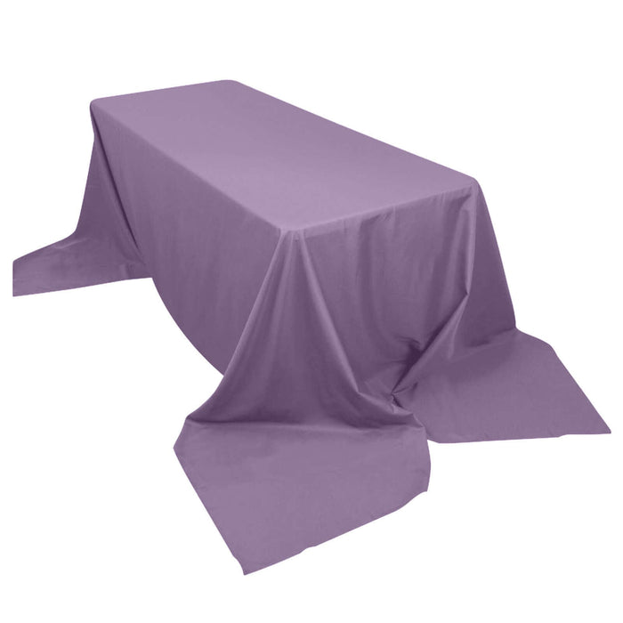 90x156 Violet Amethyst Polyester Rectangular Tablecloth