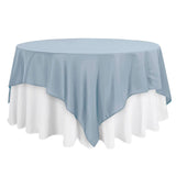 90"x90" Dusty Blue Square Polyester Table Overlay