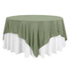 90"x90" Dusty Sage Green Square Polyester Table Overlay