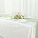 9ft Sage Green With Gold Foil Geometric Pattern Table Runner