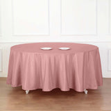 108" Dusty Rose Polyester Round Tablecloth