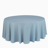 120 inches Dusty Blue Polyester Round Tablecloth