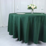 108" Hunter Emerald Green Polyester Round Tablecloth