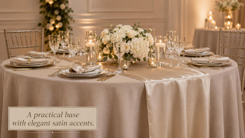 Polyester Satin Table Decor