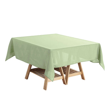 Polyester Square 54"x54" Tablecloth Sage Green - Wrinkle-Resistant & Durable Table Cover