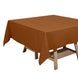 Cinnamon Brown Polyester Square Tablecloth 70"x70"