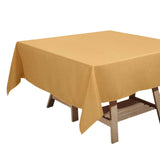 Gold Polyester Square Tablecloth 70"x70"