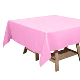 Pink Polyester Square Tablecloth 70"x70"