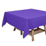 Purple Polyester Square Tablecloth 70"x70"