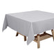 Silver Polyester Square Tablecloth 70"x70"