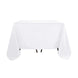 White Polyester Square Tablecloth 90"x90"