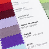 Polyester Fabric Sample Book - 35 Colors, High-Quality Swatches for Upholstery, Sewing and Craft