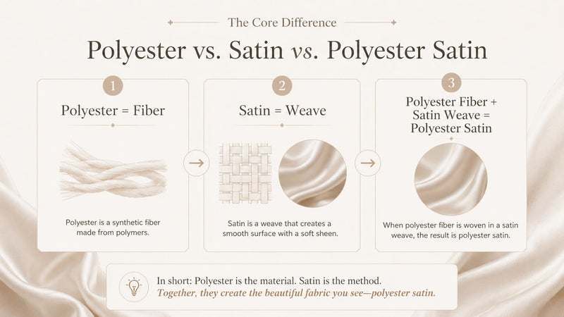 The Difference Polyester vs Satin