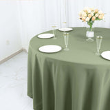 120inch Eucalyptus Sage Green Polyester Round Tablecloth