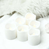 12 Pack | White Flameless Candles LED | Battery Operated Votive Candles