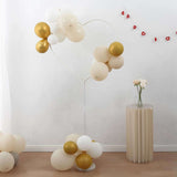 2 Pack White Heart Shaped Plastic Balloon Holder Column, 5ft Balloon Arch Stand Kit