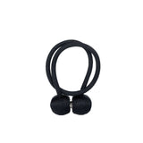 2 Pack | Black Magnetic Curtain Tie Backs For Window Drapes & Backdrop Panels