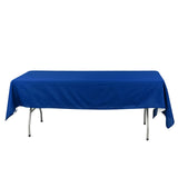 Royal Blue Cotton Blend Rectangular Tablecloth 60x102inch