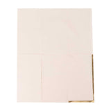 50 Pack Blush Soft 2 Ply Disposable Party Napkins with Gold Foil Edge