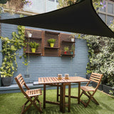 6ft Black Triangle Sun Shade Sail Canopy, Spandex Stage Backdrop