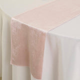 12" x 108" | Rose Gold | Blush | Premium Velvet Table Runner