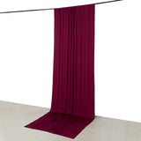 Burgundy 4-Way Stretch Spandex Backdrop Curtain with Rod Pockets