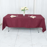 60"x102" Burgundy Premium Polyester Rectangular Tablecloth - 220GSM