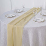 6 FT | Champagne Premium Chiffon Table Runner