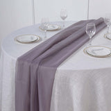 6 FT | Amethyst Voilet Premium Chiffon Table Runner