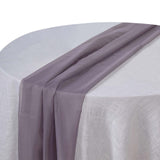 6 FT | Amethyst Voilet Premium Chiffon Table Runner